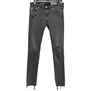 AG Adriano Goldschmied AGed Denim Size 25R Faded Gray‎ Wash Super Skinny Jeans
